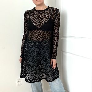 Custom Made Lace Long Sleeve Swing Tunic